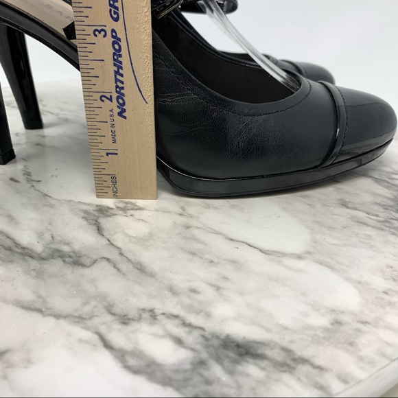 Franco Sarto Dazzle Mary Jane Slingback Cap Toe Pumps 9 Retro Pinup Academia - Picture 12 of 13